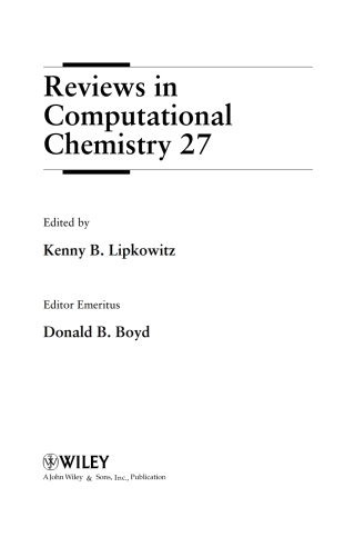 Cover image: Reviews in Computational Chemistry 2nd edition 9780470587140