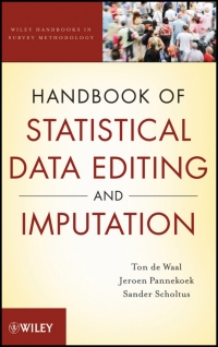 Cover image: Handbook of Statistical Data Editing and Imputation 1st edition 9780470542804