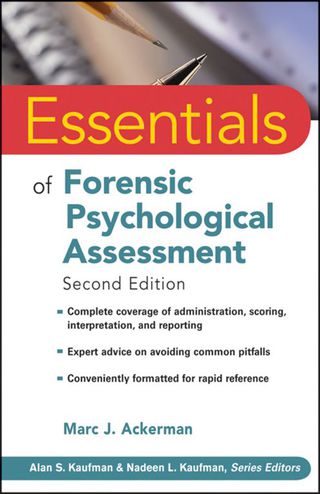 Cover image: Essentials of Forensic Psychological Assessment 2nd edition 9780470551684