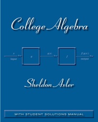 Cover image: College Algebra with Student Solutions Manual 1st edition 9780470470770