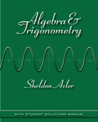 صورة الغلاف: Algebra and Trigonometry with Student Solutions Manual 1st edition 9780470470817