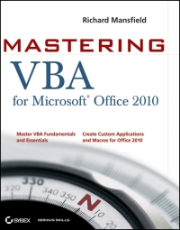 Cover image: Mastering VBA for Office 2010 1st edition 9780470634004