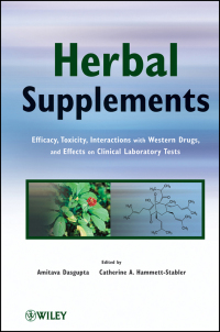 Cover image: Herbal Supplements: Efficacy, Toxicity, Interactions with Western Drugs, and Effects on Clinical Laboratory Tests 1st edition 9780470433508