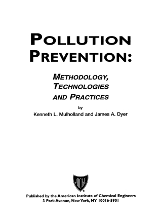 Cover image: Pollution Prevention 1st edition 9780816907823