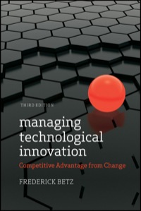 Cover image: Managing Technological Innovation 3rd edition 9780470547823