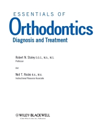 Cover image: Essentials of Orthodontics 1st edition 9780813808680