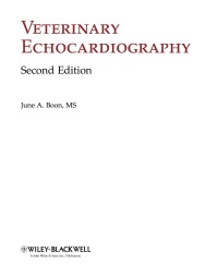 Cover image: Veterinary Echocardiography 2nd edition 9780813823850