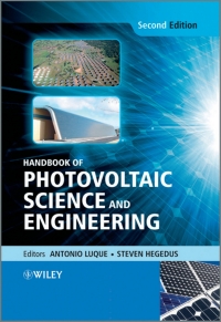 Cover image: Handbook of Photovoltaic Science and Engineering 2nd edition 9780470721698