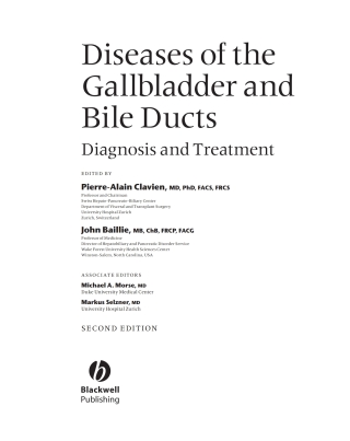 Immagine di copertina: Diseases of the Gallbladder and Bile Ducts: Diagnosis and Treatment 2nd edition 9781405127400