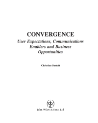 Cover image: Convergence 1st edition 9780470727089