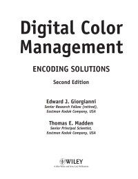 Cover image: Digital Color Management: Encoding Solutions 2nd edition 9780470512449