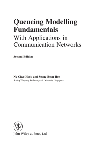 Cover image: Queueing Modelling Fundamentals 1st edition 9780470519578