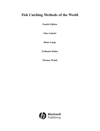 Cover image: Fish Catching Methods of the World 4th edition 9780852382806
