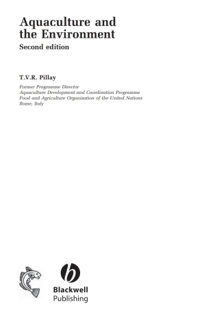 Cover image: Aquaculture and the Environment, 2nd Edition 2nd edition 9781405101677