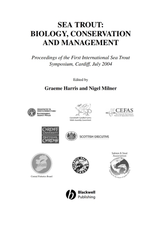 Imagen de portada: Sea Trout 1st edition 9781405129916