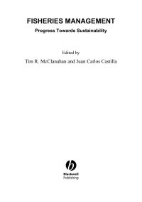 Imagen de portada: Fisheries Management: Progress toward Sustainability 1st edition 9781405139328