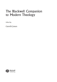 Cover image: The Blackwell Companion to Modern Theology 1st edition 9780631206859