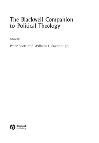 صورة الغلاف: The Blackwell Companion to Political Theology 1st edition 9781405157445