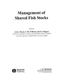 Cover image: Management of Shared Fish Stocks 1st edition 9781405106177