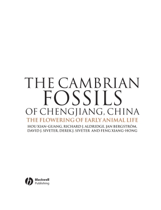 Cover image: The Cambrian Fossils of Chengjiang, China: The Flowering of Early Animal Life 1st edition 9781405106733