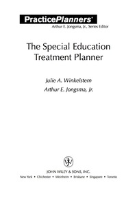 Imagen de portada: The Special Education Treatment Planner 1st edition 9780471388722