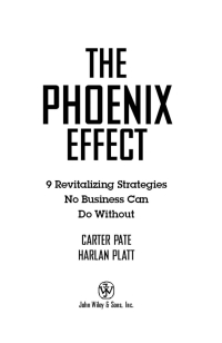 Imagen de portada: The Phoenix Effect 1st edition 9780471062622