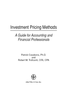 Cover image: Investment Pricing Methods: A Guide for Accounting and Financial Professionals 1st edition 9780471177401