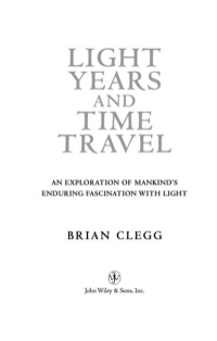 Omslagafbeelding: Light Years and Time Travel 1st edition 9780471211822