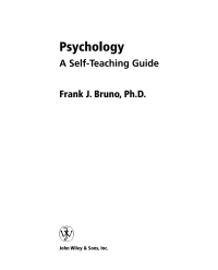 Imagen de portada: Psychology 1st edition 9780471443957