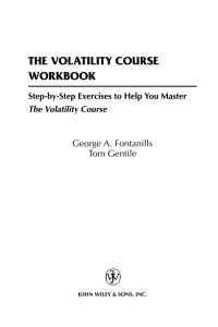 Imagen de portada: The Volatility Course 1st edition 9780471398172