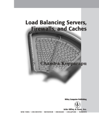 Cover image: Load Balancing Servers, Firewalls, and Caches 1st edition 9780471415503