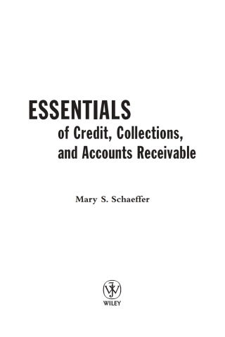 Imagen de portada: Essentials of Credit, Collections, and Accounts Receivable 1st edition 9780471220749