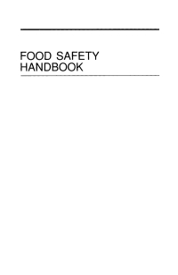 Imagen de portada: Food Safety Handbook 1st edition 9780471210641