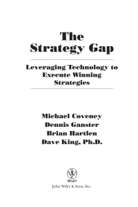 Imagen de portada: The Strategy Gap 1st edition 9780471214502