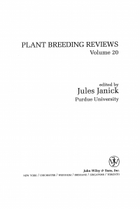 Imagen de portada: Plant Breeding Reviews 1st edition 9780471387886