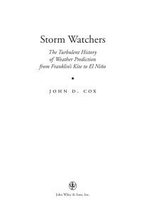 Cover image: Storm Watchers 1st edition 9780471381082