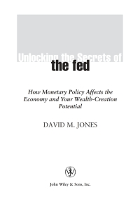 Cover image: Unlocking the Secrets of the Fed 1st edition 9780471220954