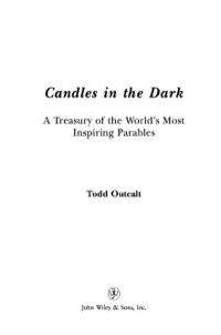 صورة الغلاف: Candles in the Dark 1st edition 9780471435945
