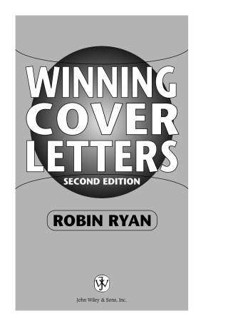 Cover image: Winning Cover Letters 2nd edition 9780471263647