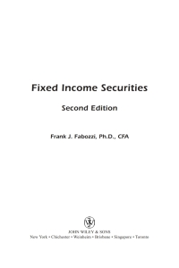 Cover image: Fixed Income Securities 2nd edition 9780471218302