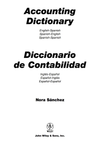 صورة الغلاف: Accounting Dictionary 1st edition 9780471265764