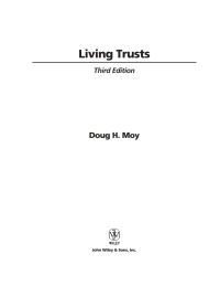 صورة الغلاف: Living Trusts 3rd edition 9780471263807