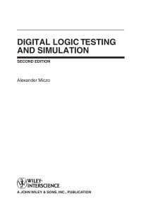 Cover image: Digital Logic Testing and Simulation 2nd edition 9780471439950