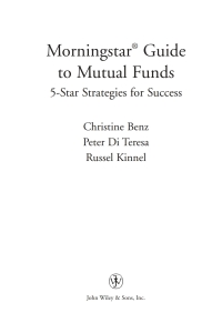صورة الغلاف: Morningstar Guide to Mutual Funds 1st edition 9780471471417