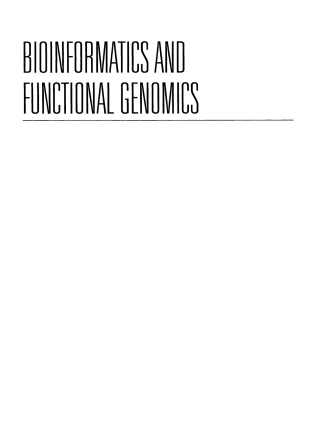 Titelbild: Bioinformatics and Functional Genomics 1st edition 9780471210047