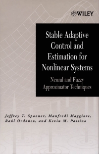 Imagen de portada: Stable Adaptive Control and Estimation for Nonlinear Systems 1st edition 9780471415466