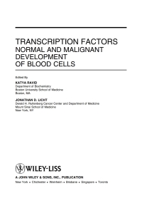 صورة الغلاف: Transcription Factors 1st edition 9780471350545