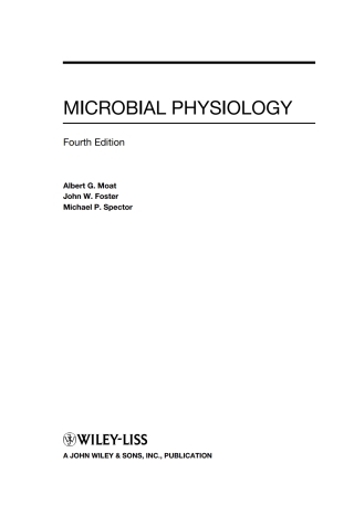 صورة الغلاف: Microbial Physiology, 4th Edition 4th edition 9780471394839