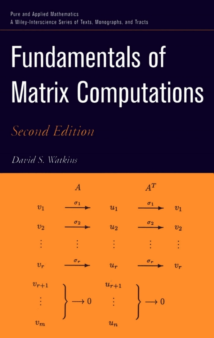 Cover image: Fundamentals of Matrix Computations
