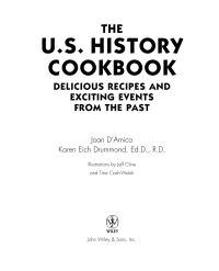 Imagen de portada: The U.S. History Cookbook 1st edition 9780471136026